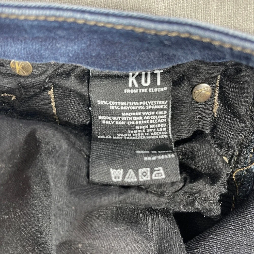 Kut From The‎ Kloth Donna Womens 6 Skinny Jeans Dark Wash Denim Comfort Stretch
